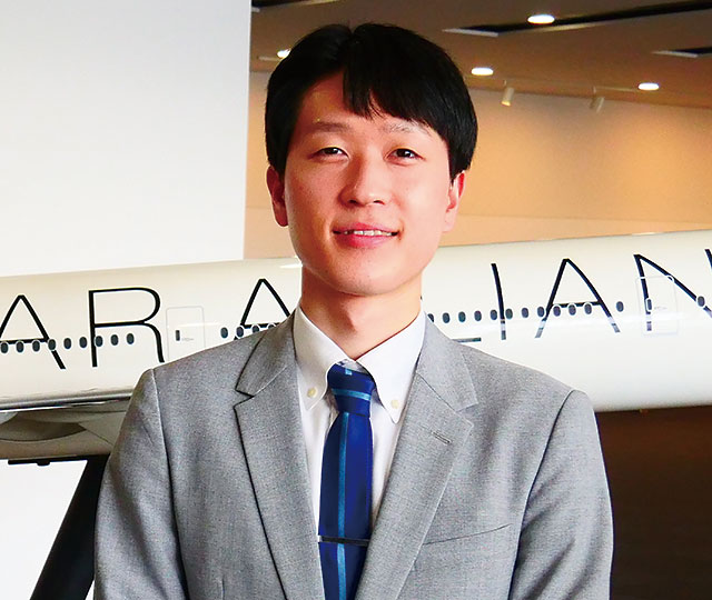 エアライン学科　ホン ウォンジュンさん