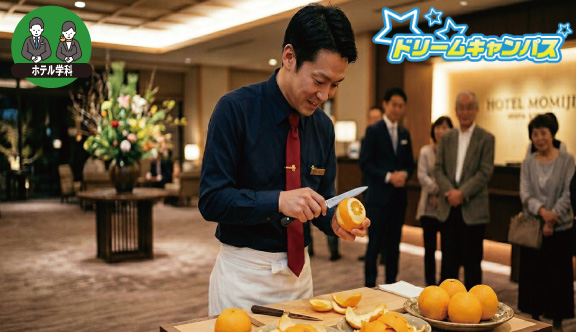 スゴ技!オレンジのカービングに挑戦!