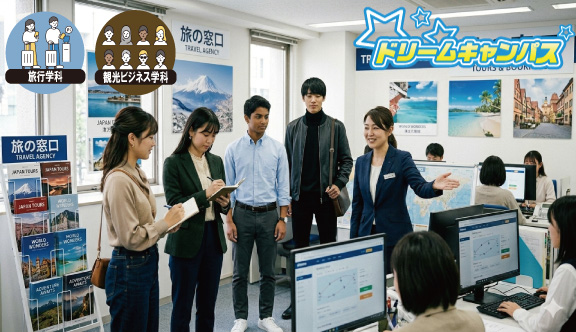 旅行会社に行ってみよう!