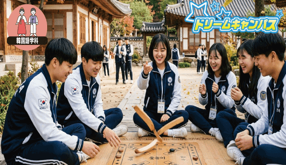 アイドルも本気⁉韓国の伝統遊び「ユンノリ」で韓国語バトル!